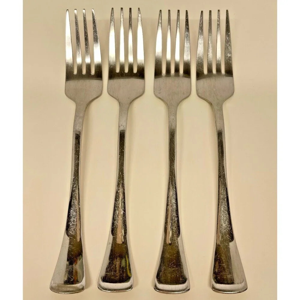 Oneida Silver Emma Mirror Stainless Steel Flatware set of 4-7